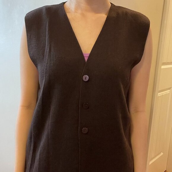 NWT Vintage Marks & Spencer Wool Vest Brown - Picture 12 of 14